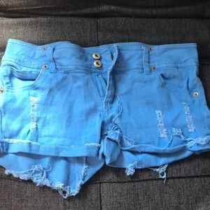 Blue shorts